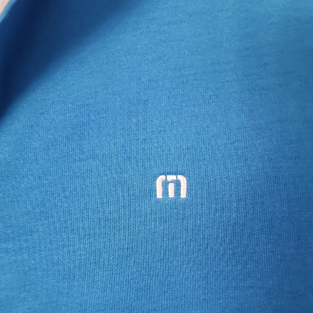 Travis Mathew Vibrant Blue Performance Polo Shirt Men’s Small Golf Short Sleeve - Picture 3 of 10